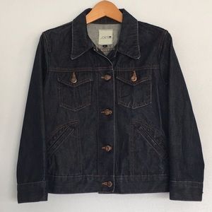 JOE’S JEANS Vintage Cropped Logan Dark Wash Jean Jacket